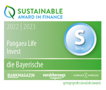 Sustainable award in finance S Nachhaltige Altersvorsorge der Bayerischen